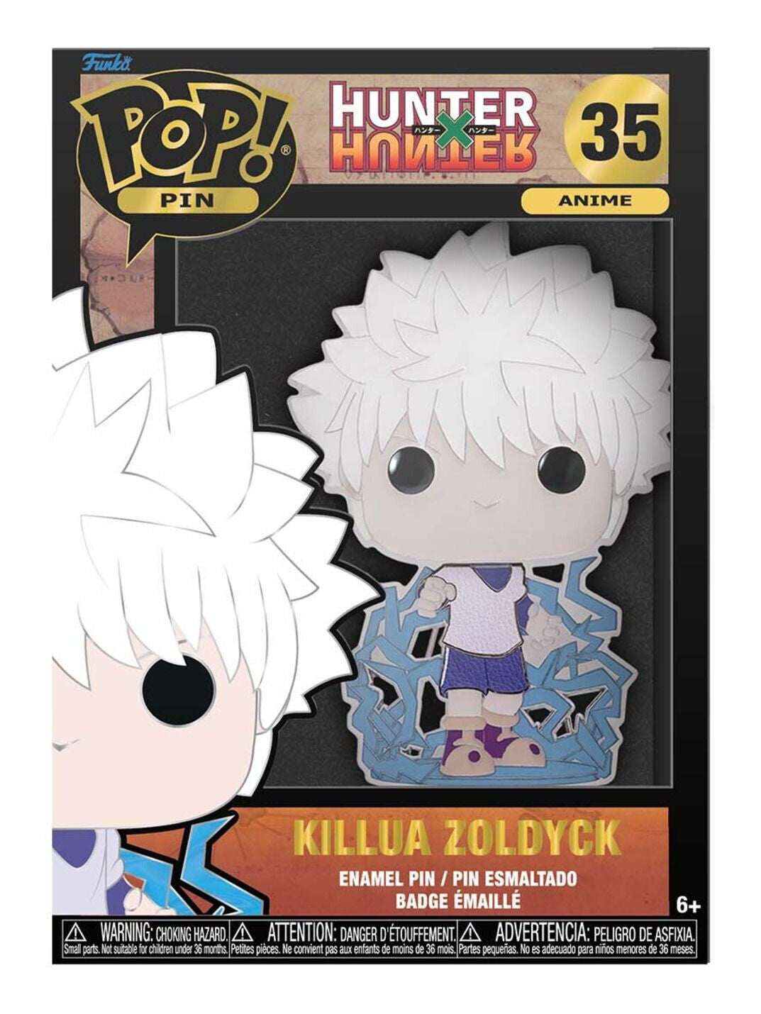 Funko Pop! Pin: Hunter x Hunter - Killua Zoldyck 35 anime what if enamal