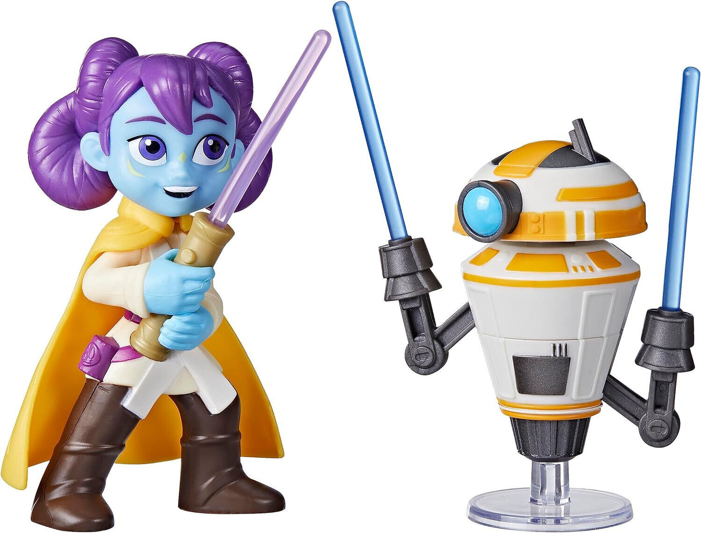 Star Wars Pop-Up Lightsaber Duel Lys Solay & Training Droid Action Figure DISNEY