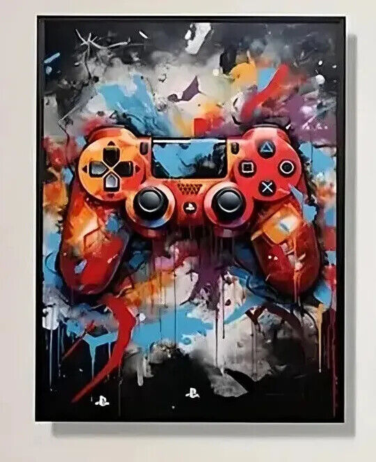 Gamer Xbox PlayStation PS5 Canvas Art Pictures Large MUSIC VIRTUAL PC NINTENDO