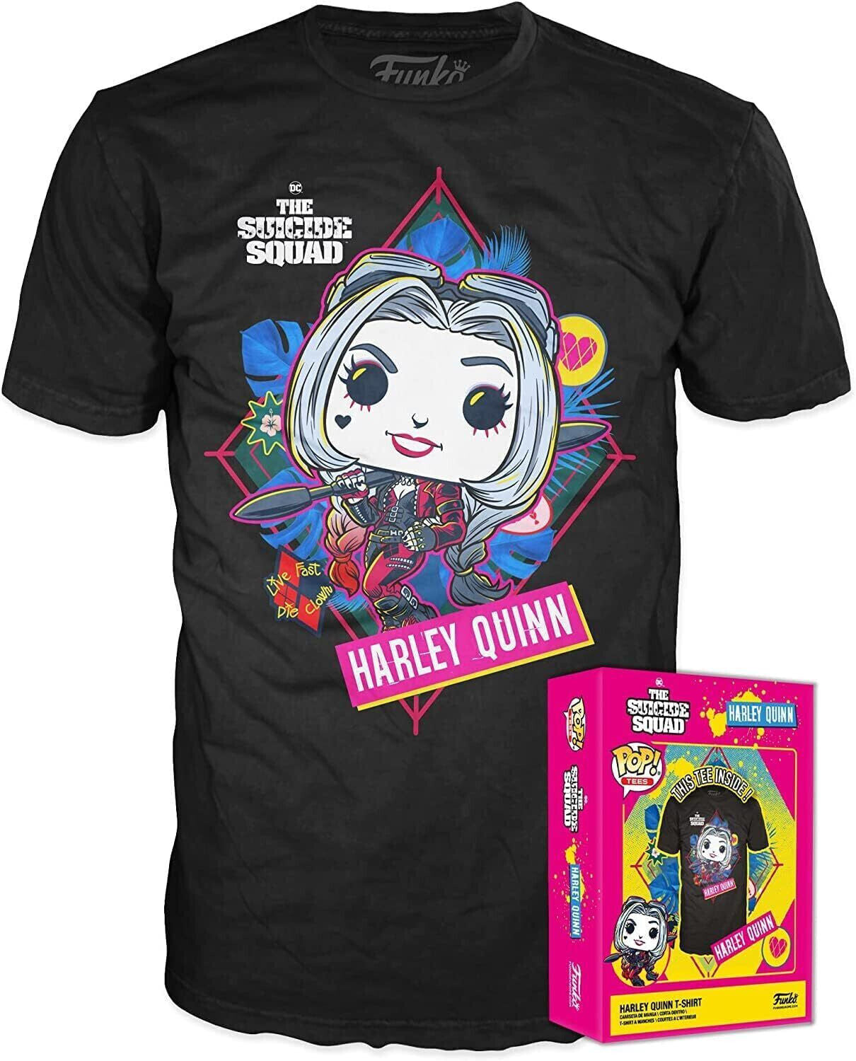 Funko Pop Boxed Tees DC Comics The Suicide Squad Harley Quinn Superhero