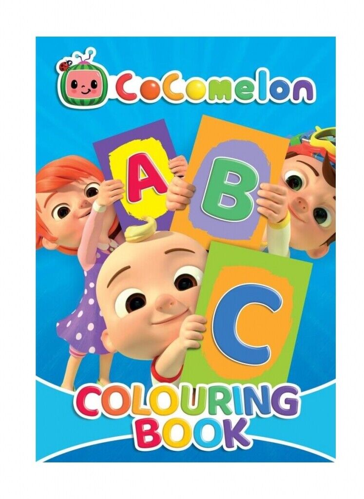 CoComelon Finger Paint Book Set COLOURING BOOK & STICKER BOOK SETS YOU CHOOSE