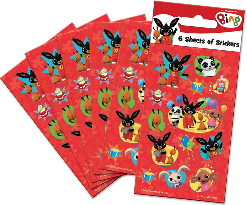 BING DRESS UP STICKERS Reusable Dressing Doll Sula REWARD FOIL panda sula