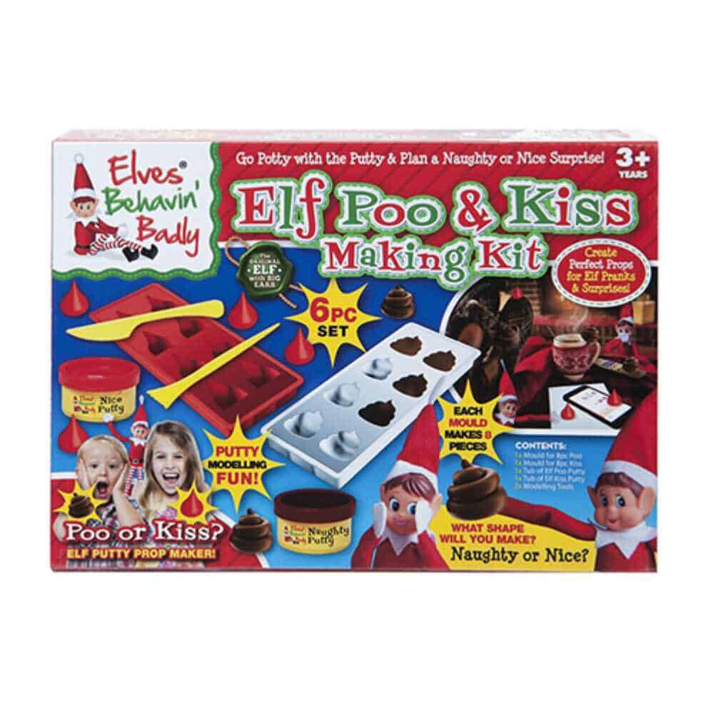 ELF Poo & Kiss Making Kit Kids Family Prank Christmas Board Game Fun Part Toy UK