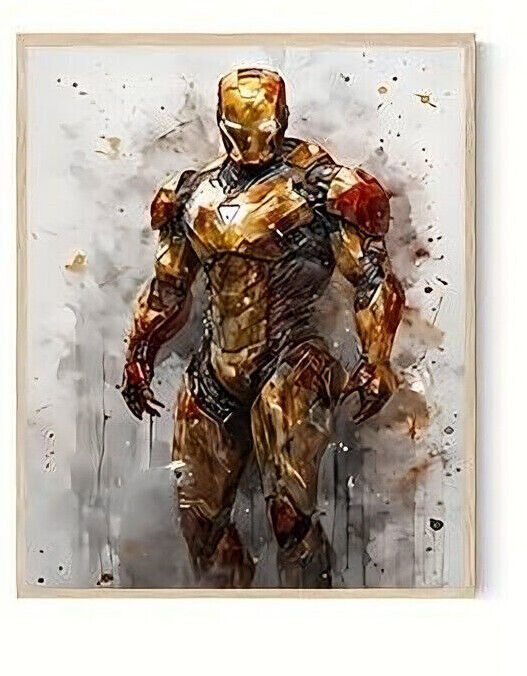 Marvel Avengers DC Movie CANVAS PRINT SPIDERMAN IRON MAN THOR HULK BLACK PANTHER