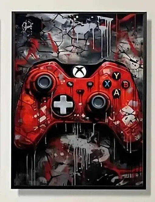 Gamer Xbox PlayStation PS5 Canvas Art Pictures Large MUSIC VIRTUAL PC NINTENDO