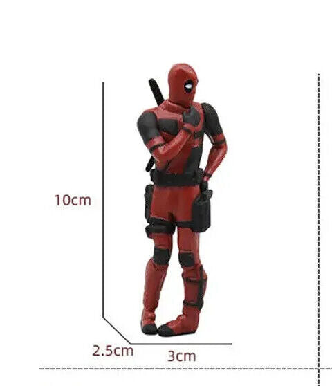 Sitting Mini Deadpool Action Figure Toy Topper Car Interior Decoration MOVIE