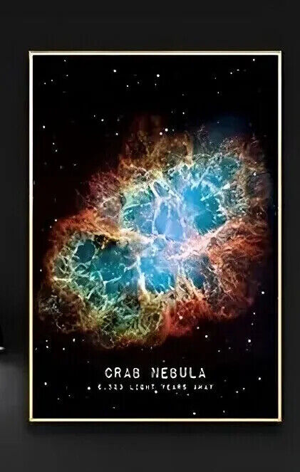 Space NASA Galaxy Universe Canvas Poster CRAB NEBULA NGC 346 WESTERLUND 2 WALL