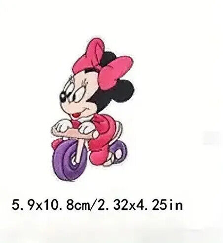 DISNEY MINNIE MICKEY MOUSE Iron Sew On Embroidered Patch PATCHES TV MOVIE EARS