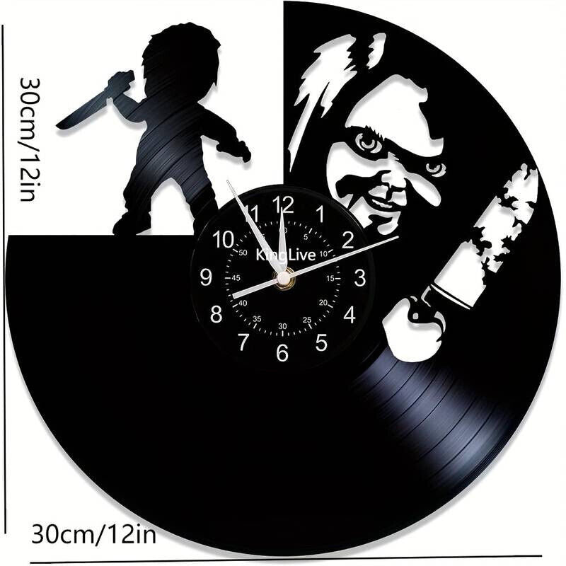 Chucky LIGHT UP Halloween Horror Movie Wall Clock Home Decor Art CHILDSPLAY