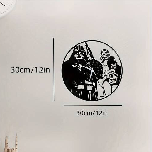 Star Wars Vinyl Clock Darth Vader Wall Art Best Yoda Gift Record Decor Death R2