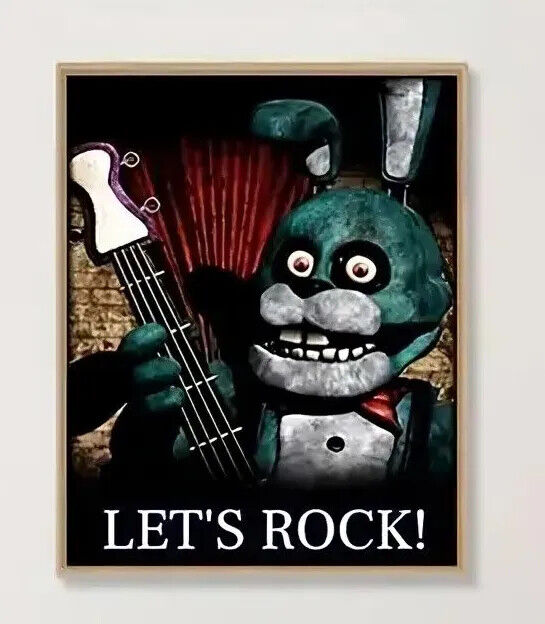 FRIDAY NIGHT AT FREDDYS FREDDY'S HORROR CANVAS Cover Poster WALL ART