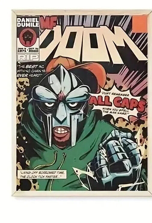 IAO MF DOOM CANVAS Music Album Cover Poster Music Poster Aesthetic COMIC ART