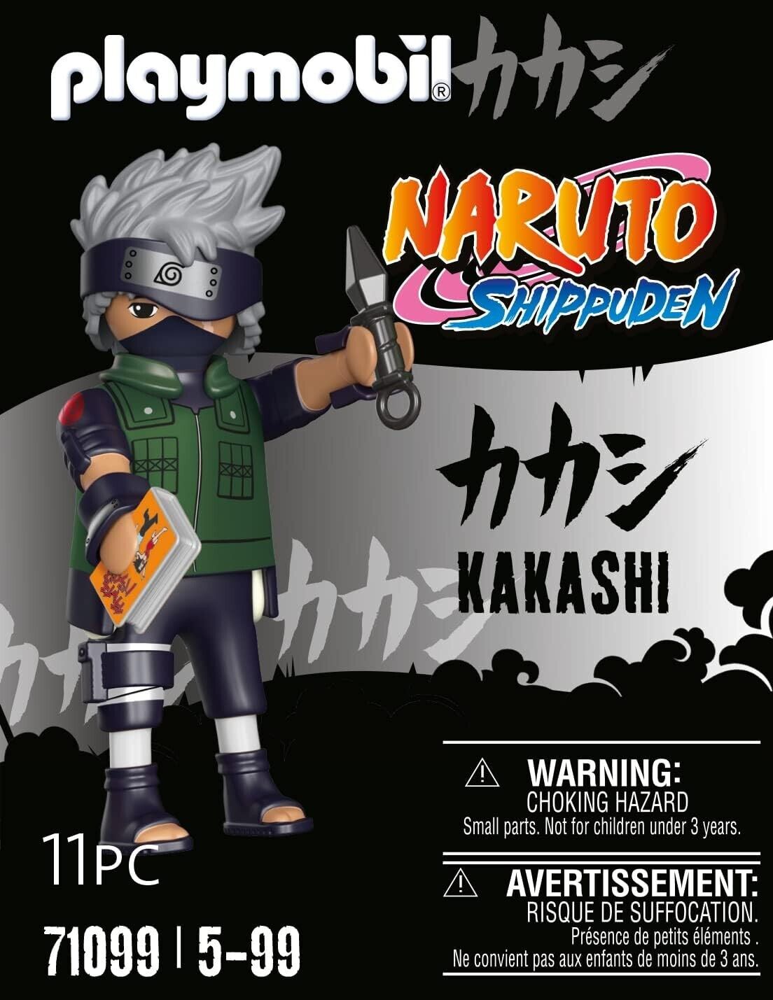 PLAYMOBIL NARUTO SHIPPUDEN KAKASHI 71099 5-99 KNIFE BOOK FIGURE TOY MOVIE SERIES