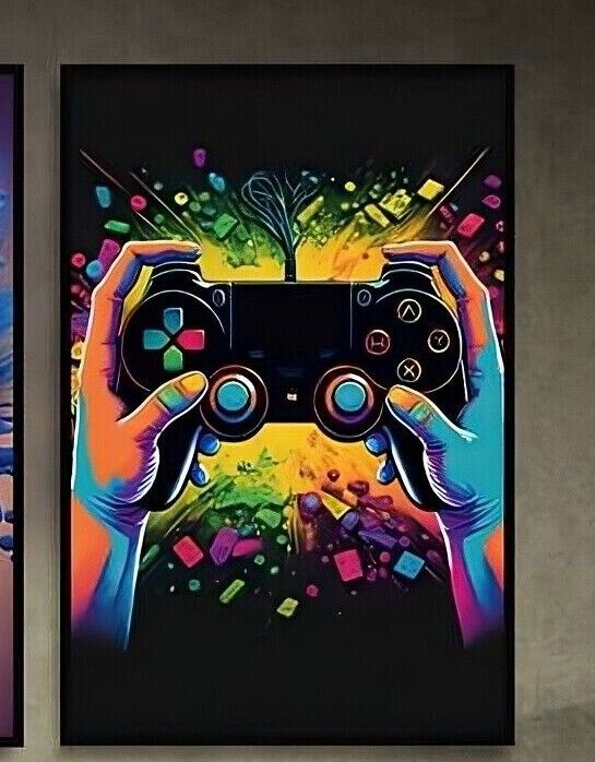 Gamer Xbox PlayStation PS5 Canvas Art Pictures Large MUSIC VIRTUAL PC NINTENDO