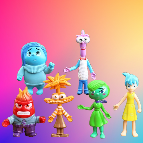 Disney Inside Out 2 Kids Toy Figure PVC Model Collectible ANXIETY DISGUST SAD