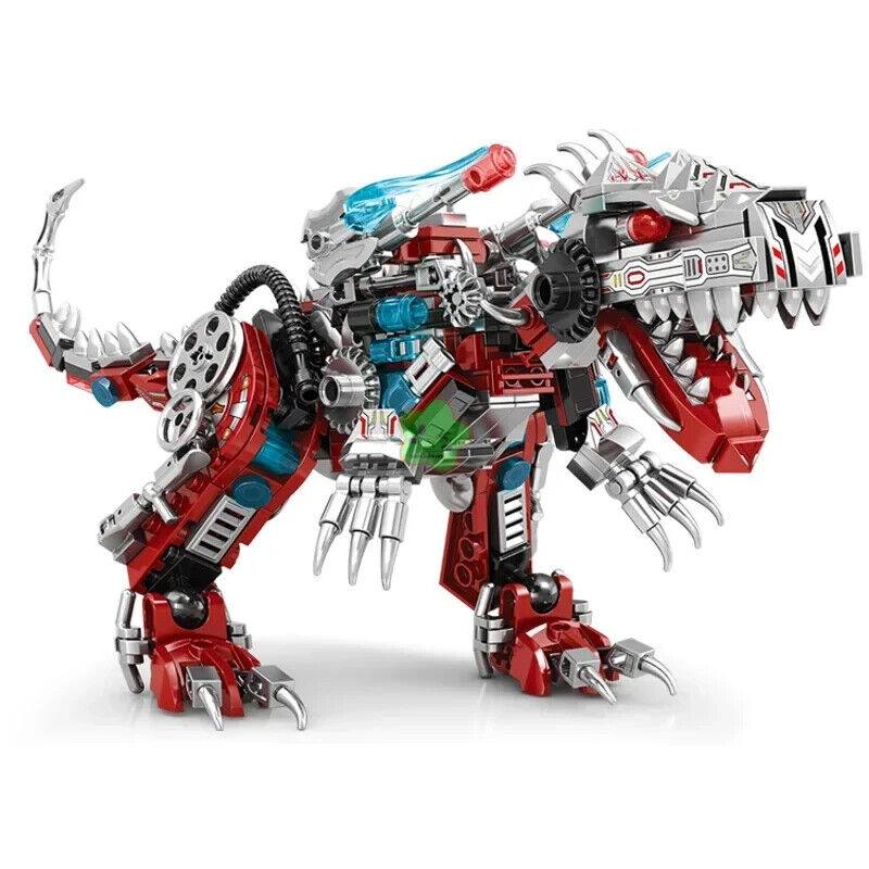 2IN1 Jurassic Mechanical T-Rex Dinosaur FIGHTER Building Blocks Bricks Toy 422