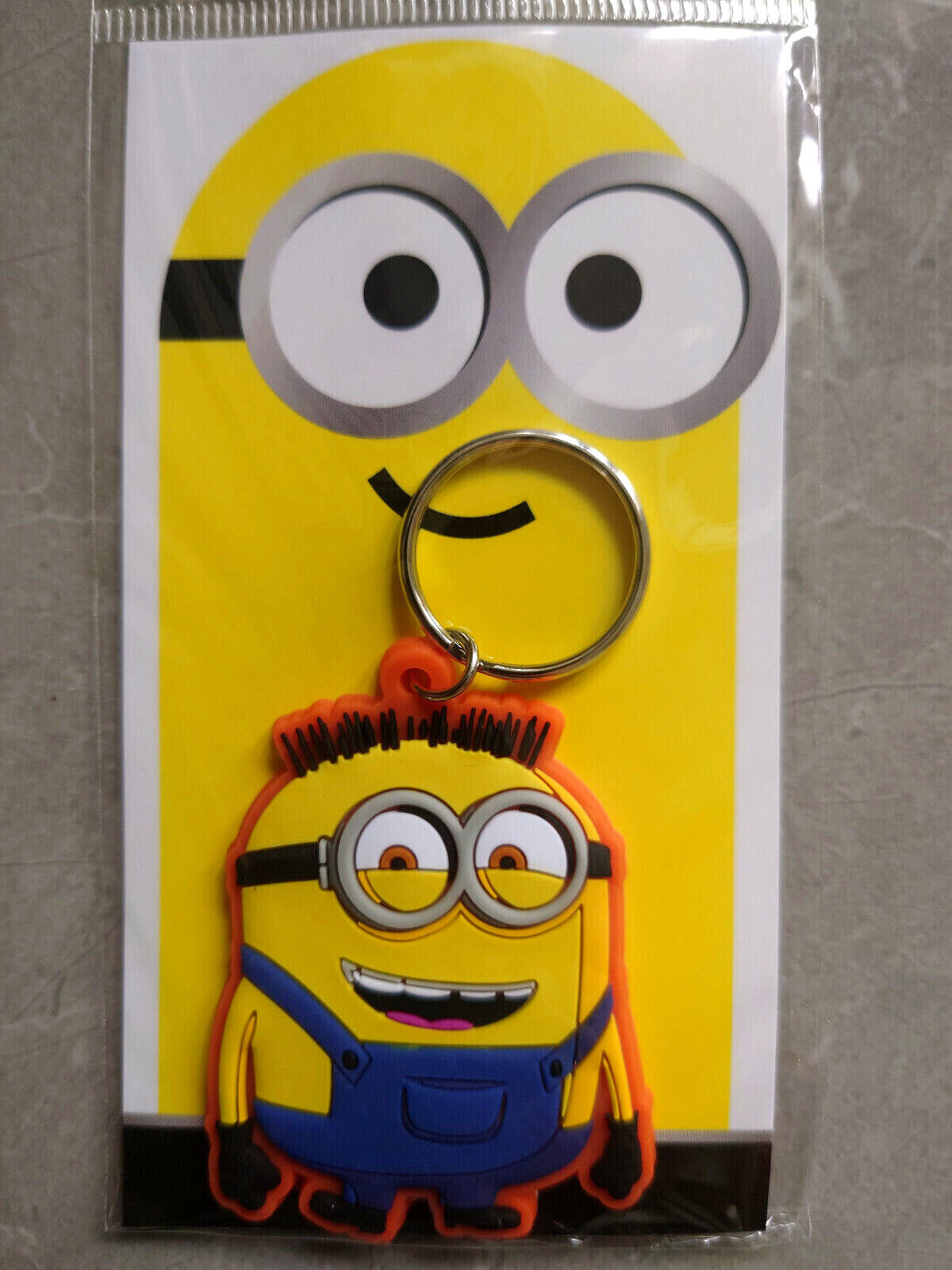 MINIONS 2D Chibi Rubber Keyrings Choose from list New Sealed BOB DAVE GRU STU
