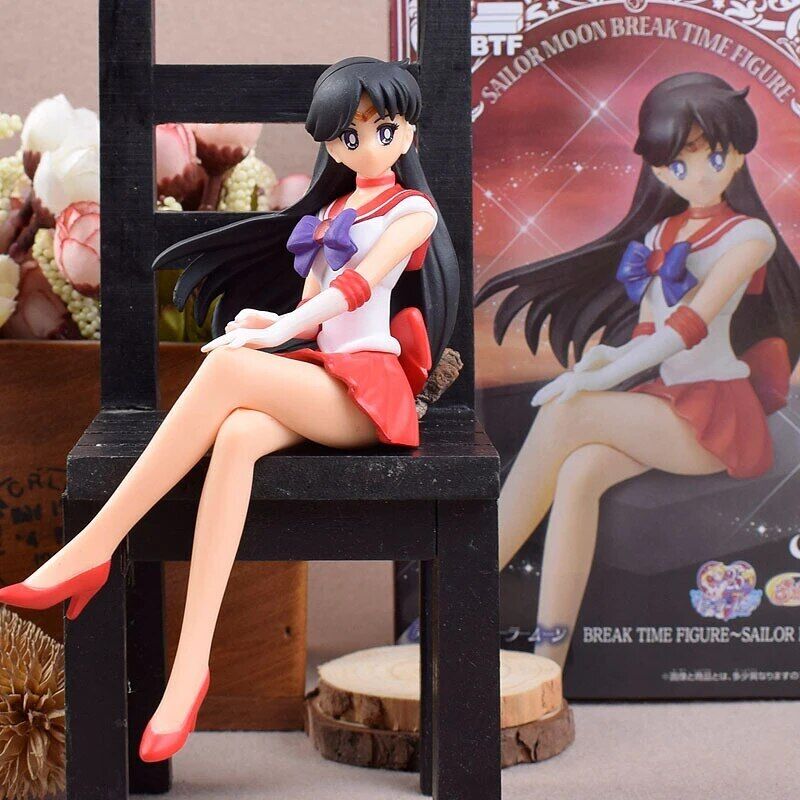 Sailor Moon Anime Venus Mercury Jupiter Mars Water Ice Sitting Figure Toys