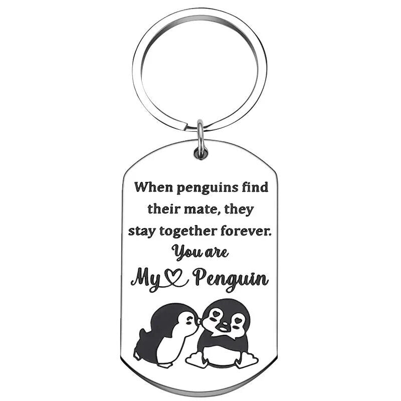 YOU ARE MY PENGUIN Keyring Keychain VALENTINES BOYFRIEND MEN WOMEN MATE