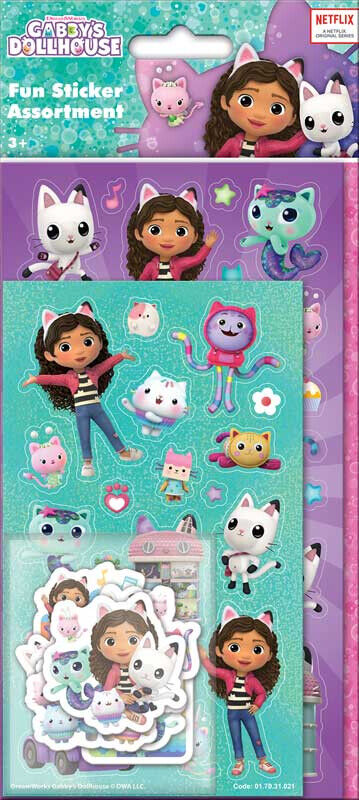 Gabby's Dollhouse Colouring Book MEGA STICKER PACK ASSORTED gabbys stickers