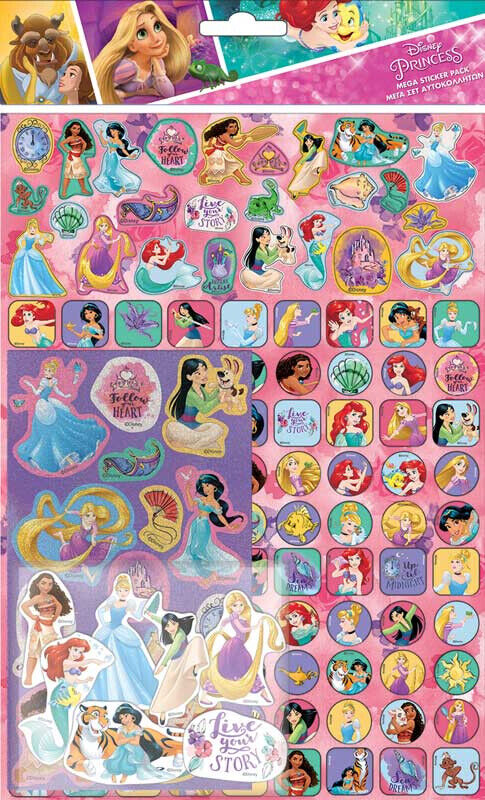 Disney Princess Mega Pack Stickers PEPPA PIG PADDINGTON BEAR BABY SHARK CHOOSE