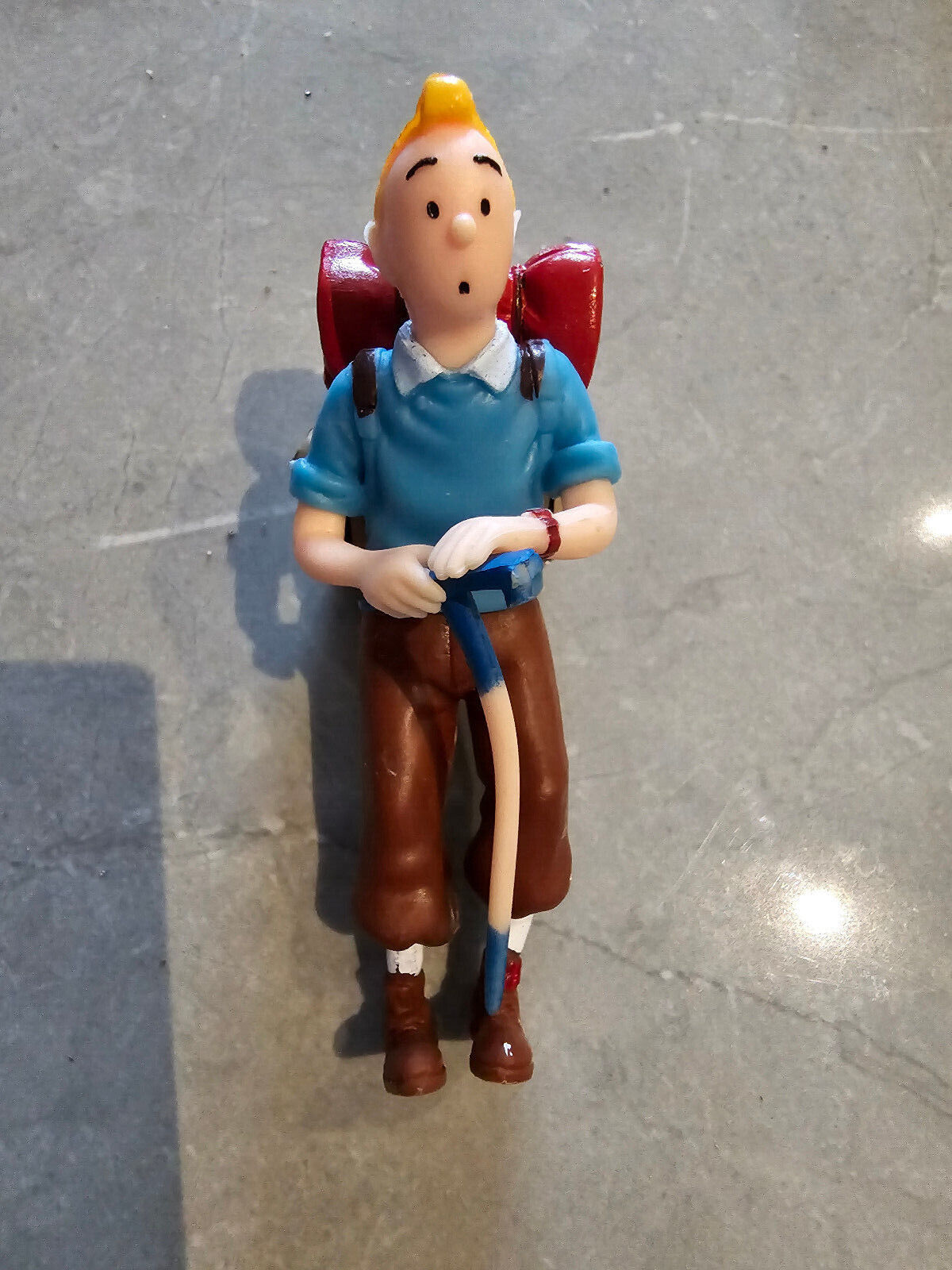 The Adventures Of TINTIN Pvc Action Figures Comic Doll Kids HIKING SNOWY TIN TIN
