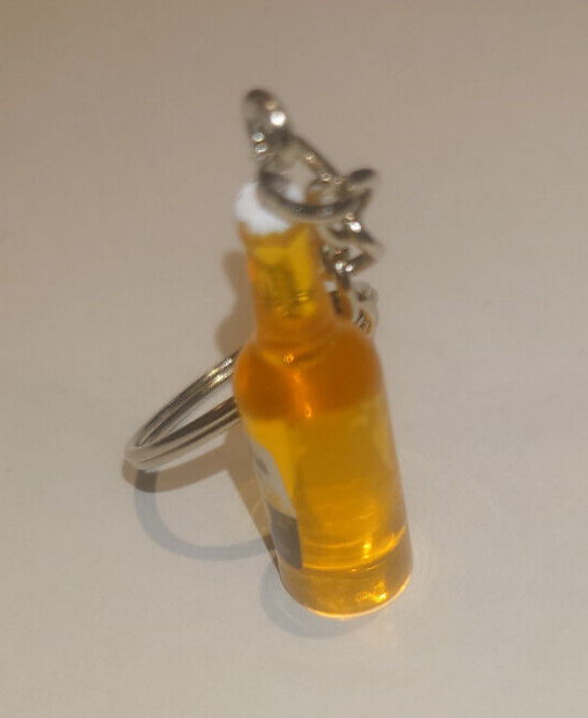 NEW Gift Corona Beer Bottle Keyring STOCKING FILLER ACRYLIC CERVEZA KEY CHAIN