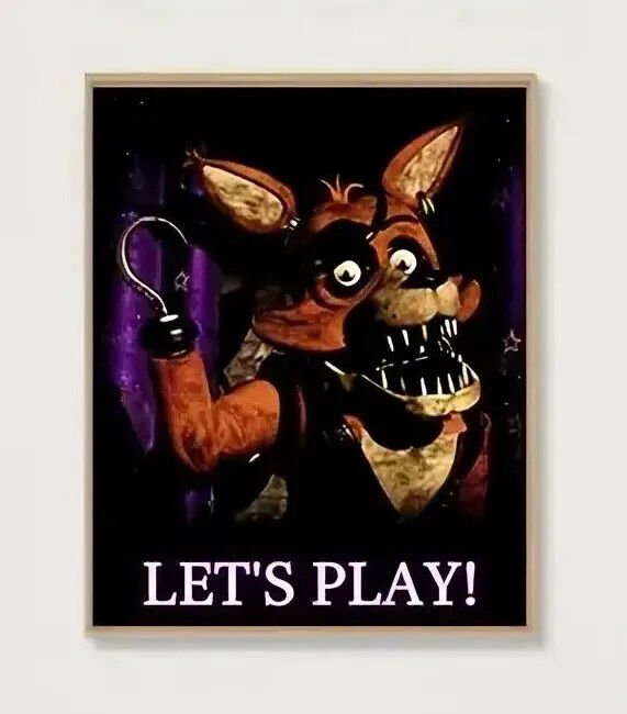 FRIDAY NIGHT AT FREDDYS FREDDY'S HORROR CANVAS Cover Poster WALL ART
