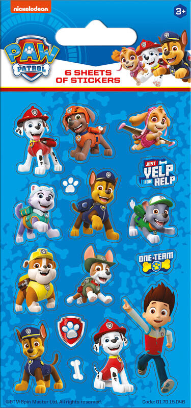 Paw Patrol Reward Chart Stickers Reusable STICKER SETS YOU CHOOSE GREAT PRICE