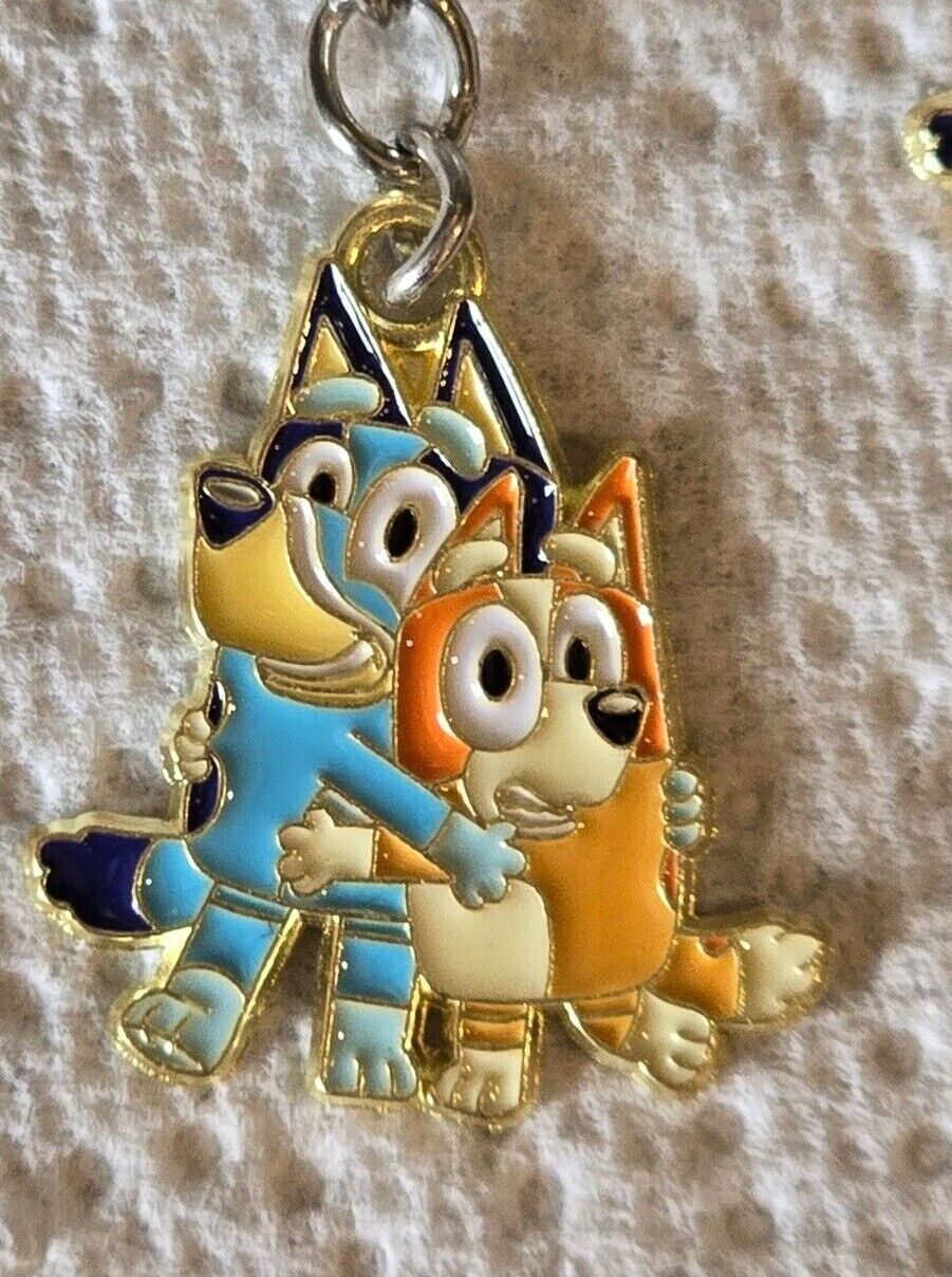 Bluey Bingo KIDS Keyring Bag Pendant Keychain UK Seller KEY RING CBEEBIES ABC