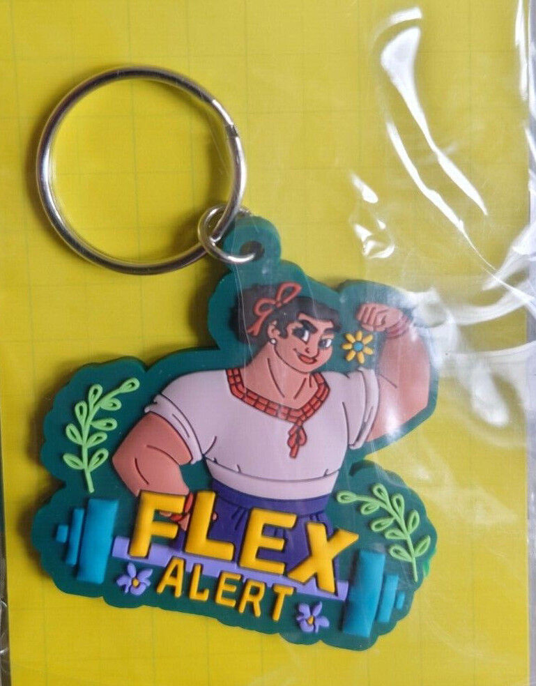 DISNEY'S ENCANTO CHARACTER TRAVEL DANGLE KEY RING MIRABEL BRUNO FLEX KEYRING