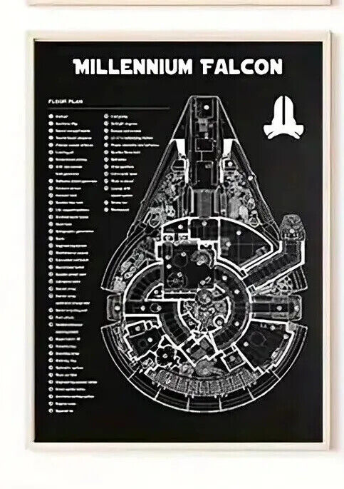 Star WARS Canvas Wall Art Movie Poster Print DISNEY DEATH STAR FALCON DESTROYER