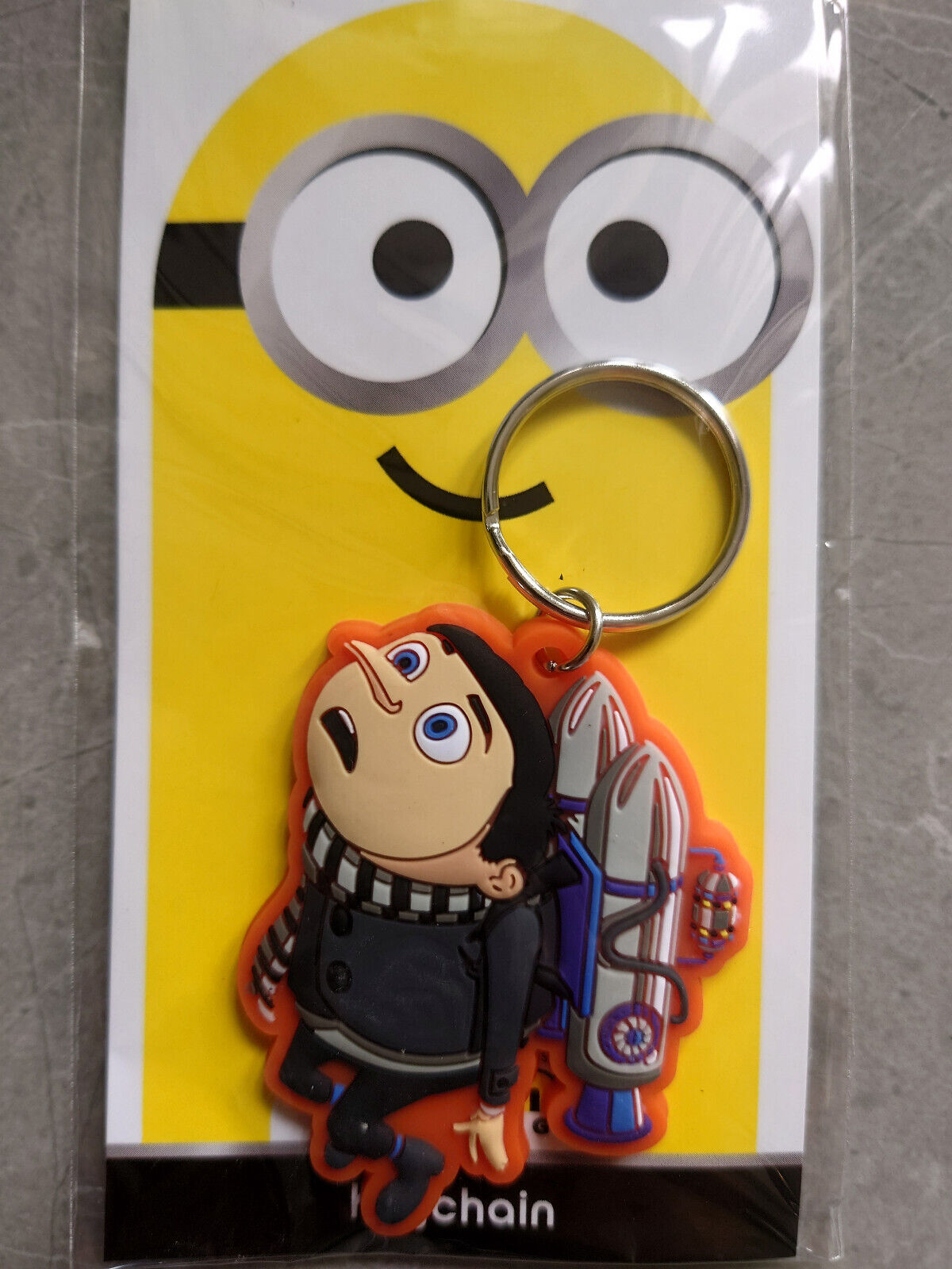 MINIONS 2D Chibi Rubber Keyrings Choose from list New Sealed BOB DAVE GRU STU