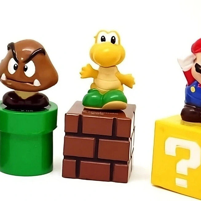 5Pcs Super Mario Bros Mini Figures Toys BORHTERS LUIGI TOAD KOOPA GOOMBA SET