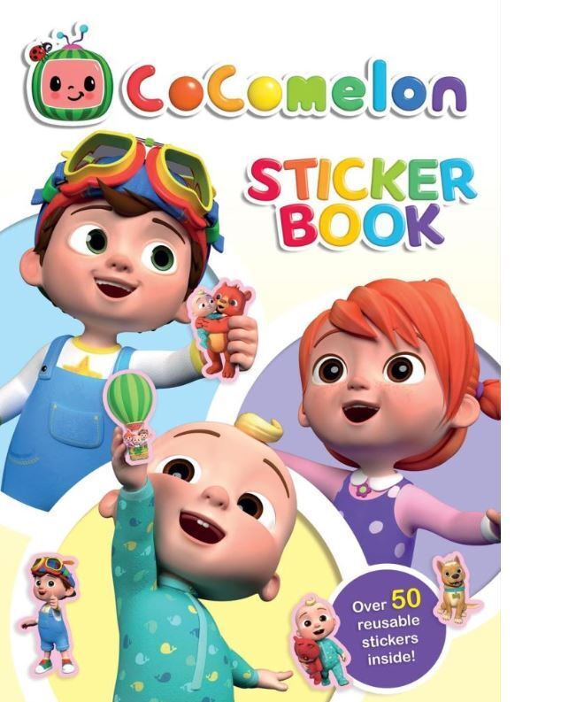 CoComelon Finger Paint Book Set COLOURING BOOK & STICKER BOOK SETS YOU CHOOSE