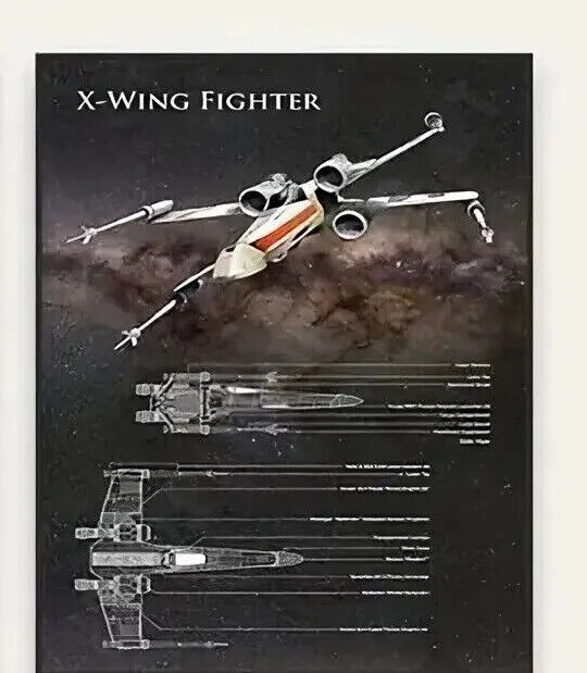 Star WARS Canvas Wall Art Movie Poster Print DISNEY DEATH STAR FALCON DESTROYER