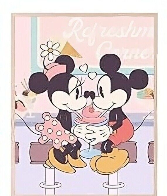 DISNEY Canvas Wall Art Movie Poster Print Picture MINNIE MICKEY MOUSE LOVE