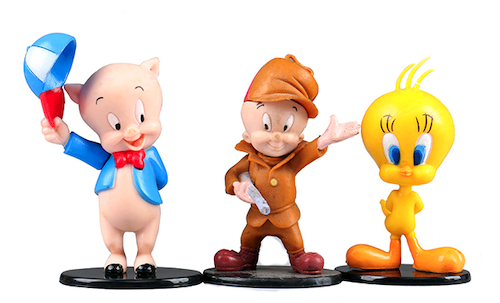 Looney Tunes 7-9cm Figures BUGS Fudd Porky Pepe Marvin Tweety Daffy CAKE TOPPER