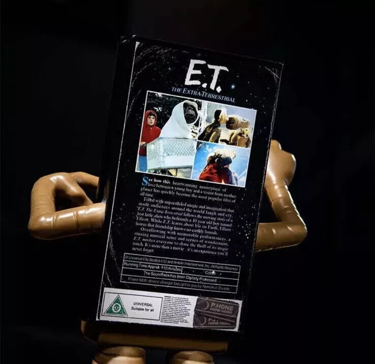 Power Idolz E.T. VHS Wireless Charger Phone Holder Vinyl Figure Light Up ET GIFT