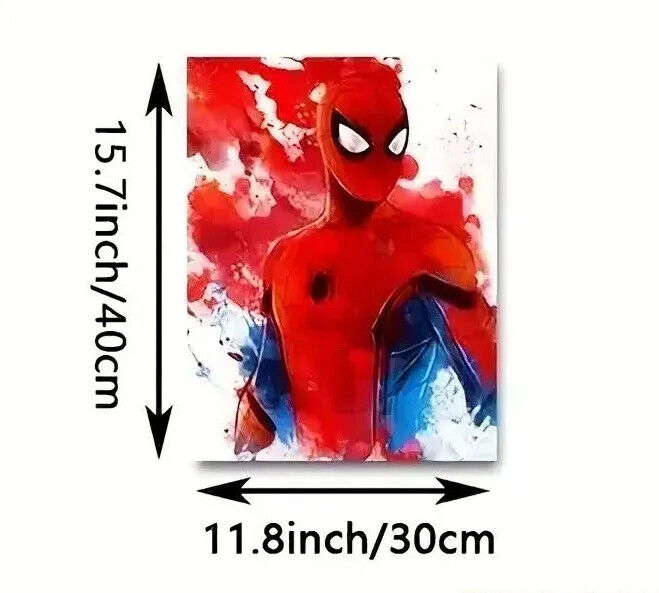 Spiderman Canvas Marvel GAMING MUSIC Abstract Face Print Superhero SPIDER MAN