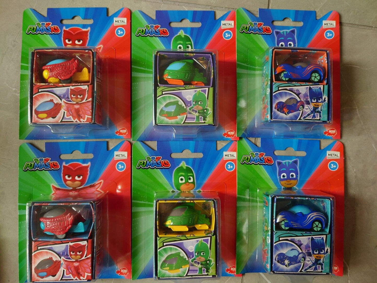 PJ Masks Dickie Toys Micro Racer Mini Metal Vehicle Toy - Choose your favourite