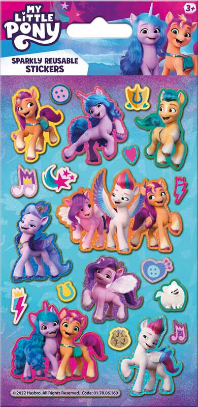My Little Pony Reward Chart with Stickers FOIL REUSABLE SET YOU CHOOSE