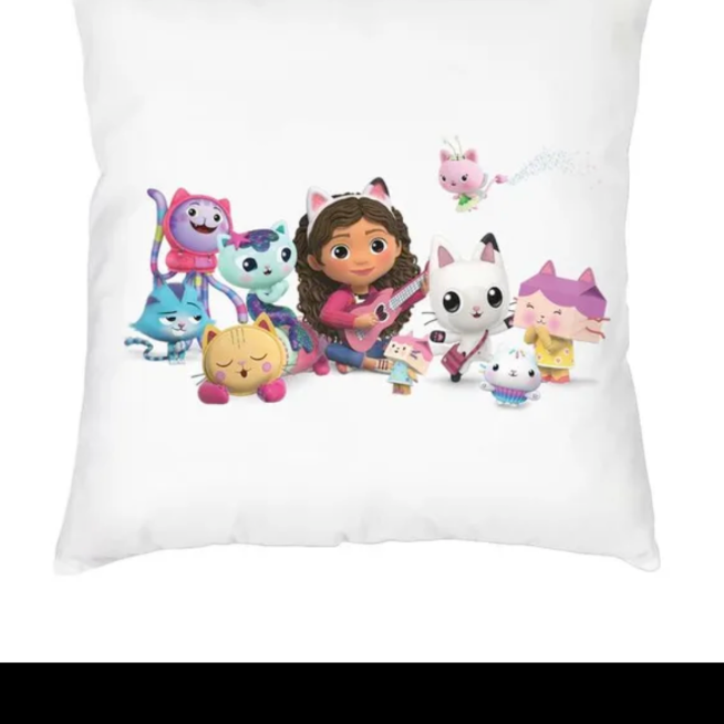 Gabbys Dollhouse Cats Cushion Covers Throw Pillow Case Sofa Bed Car Decor FILLER