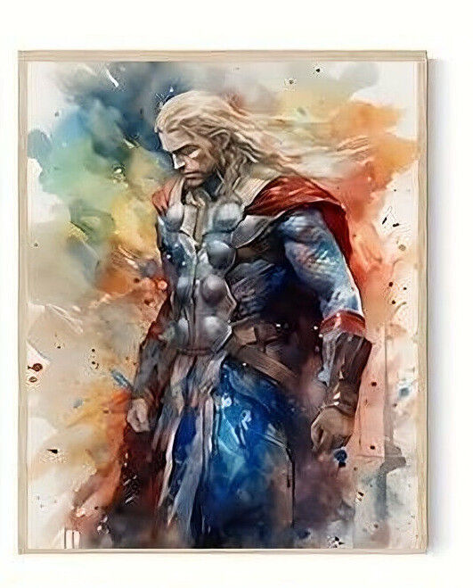 Marvel Avengers DC Movie CANVAS PRINT SPIDERMAN IRON MAN THOR HULK BLACK PANTHER