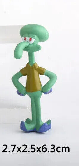 Spongebob Squarepants FIGURES SET SQUIDWARD KRABS NETFLIX TOY SANDY CHEEKS CHOOS