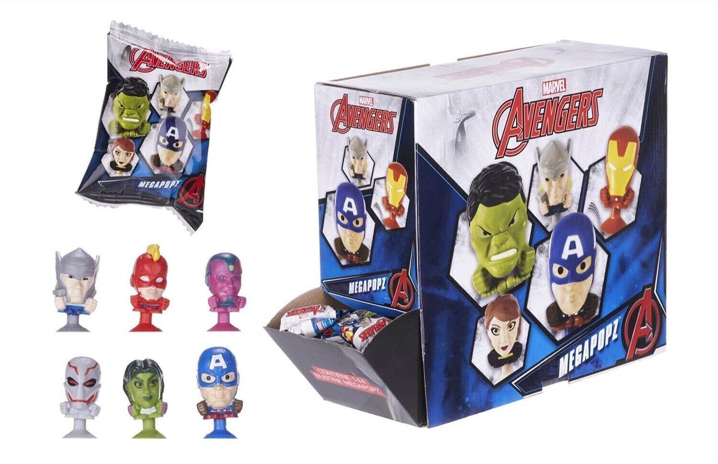 2 X Avengers Megapopz Collectable Figure Heads Blind Party Bags STOCKING FILLER