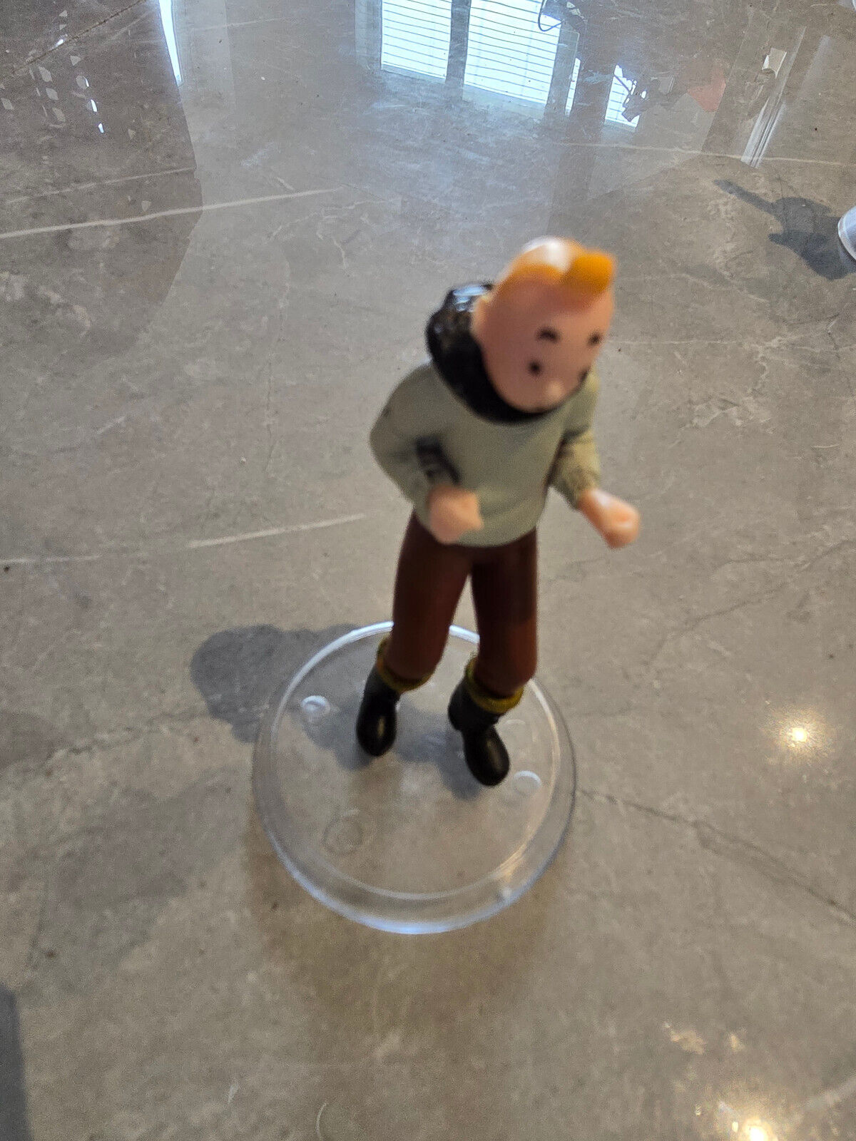 The Adventures Of TINTIN Pvc Action Figures Comic Doll Kids HIKING SNOWY TIN TIN
