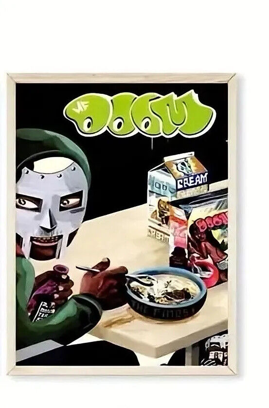 IAO MF DOOM CANVAS Music Album Cover Poster Music Poster Aesthetic COMIC ART