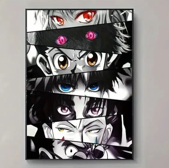 GOKU Naruto Eyes Poster Canvas Metal Poster And Wall Art Picture Print ANIME