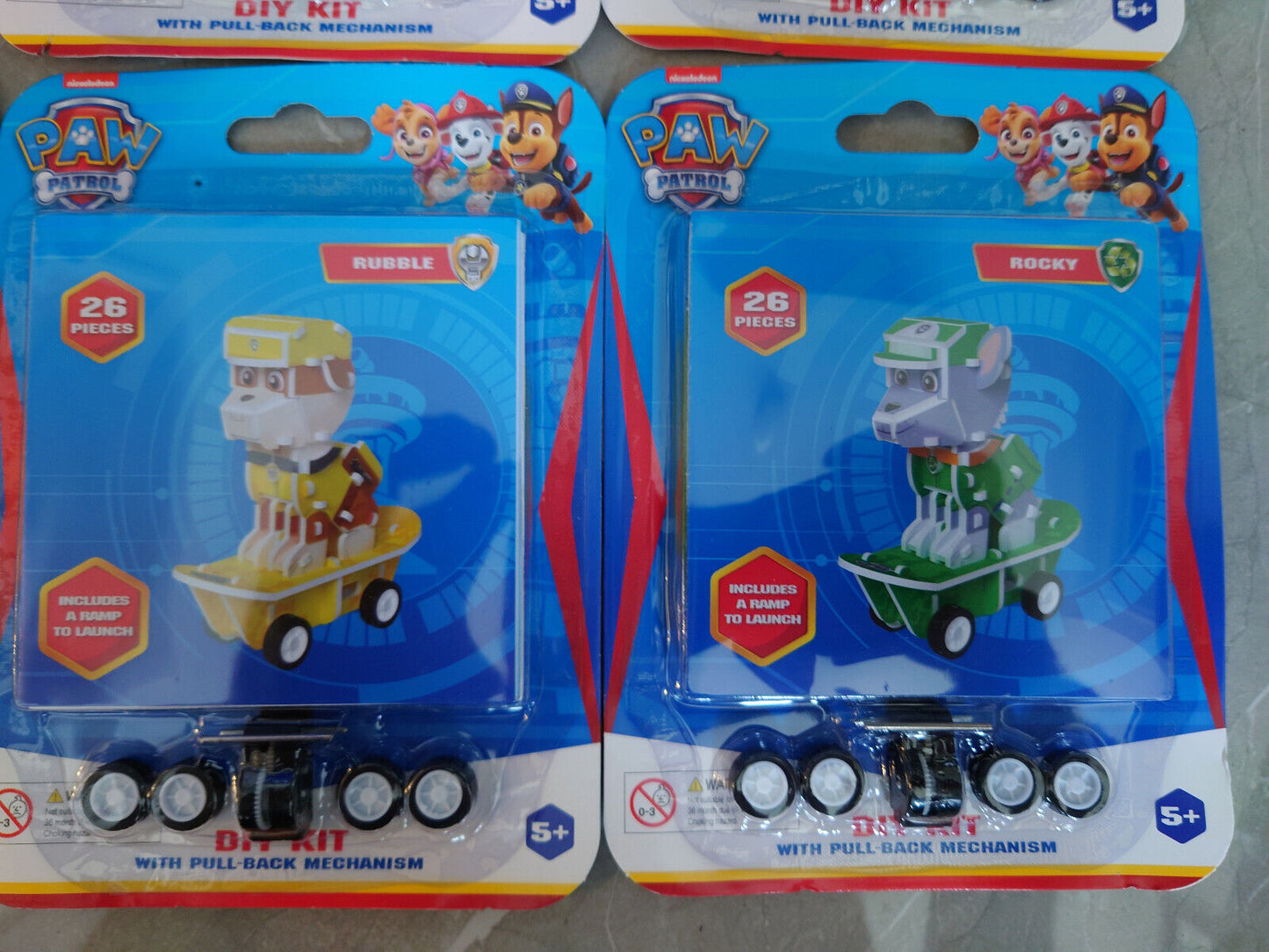 Paw Patrol Skateboard Buildable Figure DIY Kit With Pull-Back Mechanism U CHOOSE